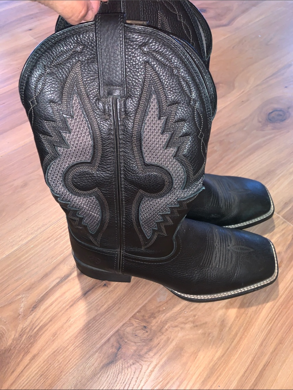 Ariat Black Western Square-Toe Cowboy Boots